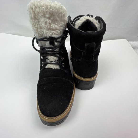 Time and Tru women’s hiker boots Sz 7.5 Suede Black - Picture 10 of 12